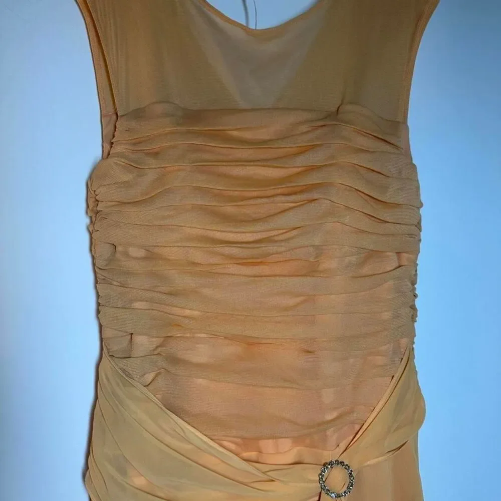 Unbranded Women's Orange and Yellow Dress